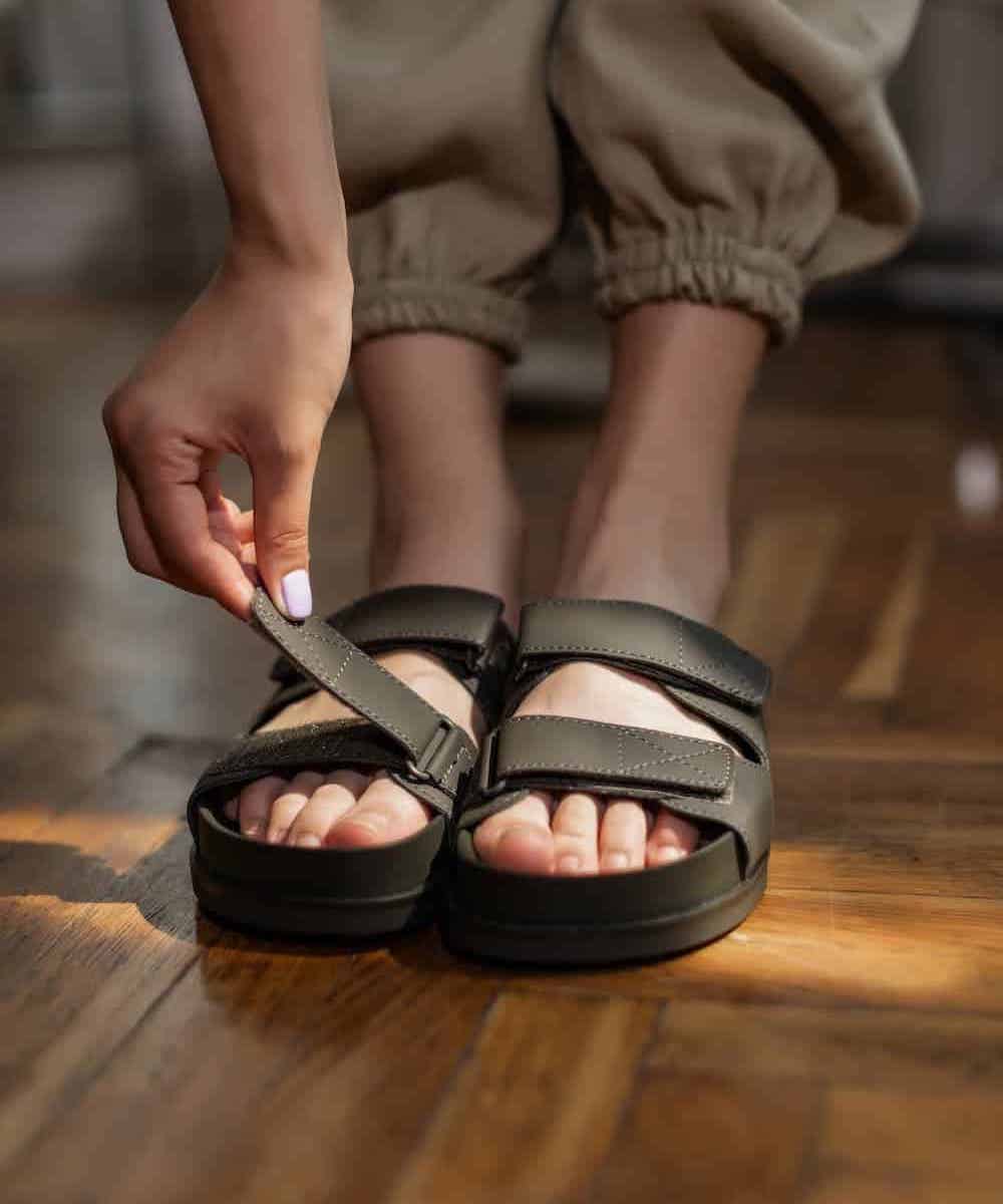Double Strap Flat Sandals